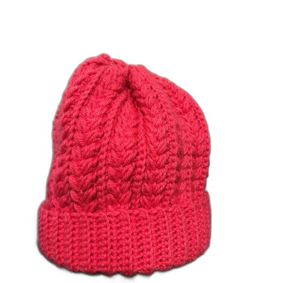 Hand Knit Beanie Hat - Picture 2 of 2